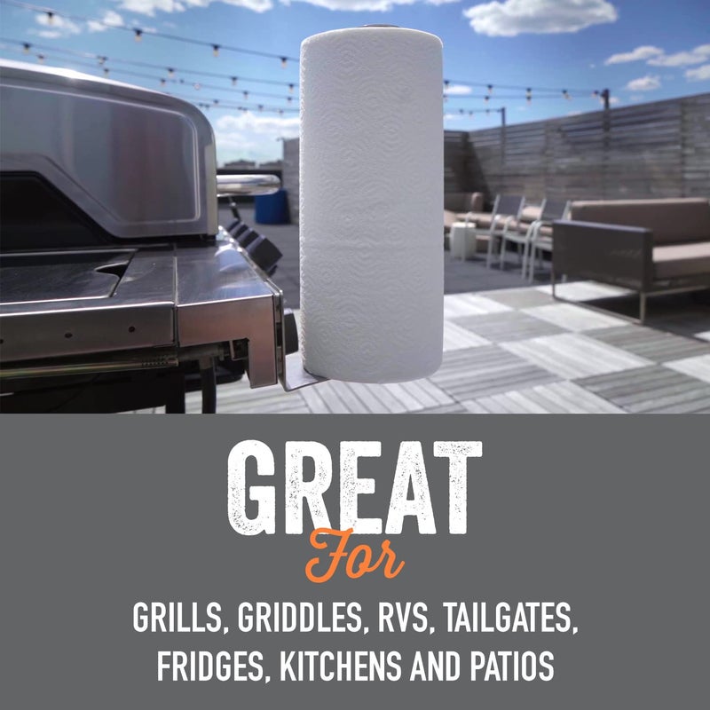 Yukon Glory Magnetic Paper Towel Holder for Refrigerator & Grill, Stainless Steel, Strong Magnet, Rotatable, Non-Scratch Pad - Image 5